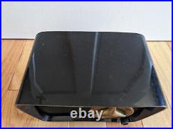 1959 TRAVLER CBS Model 2160 T200 Bakelite Antique Vintage AM Radio Black / Black