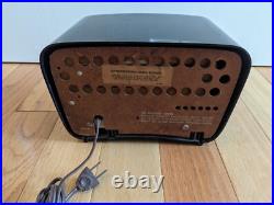 1959 TRAVLER CBS Model 2160 T200 Bakelite Antique Vintage AM Radio Black / Black