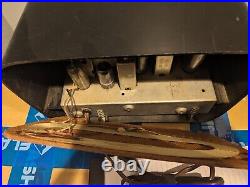 1959 TRAVLER CBS Model 2160 T200 Bakelite Antique Vintage AM Radio Black / Black
