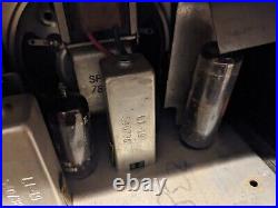 1959 TRAVLER CBS Model 2160 T200 Bakelite Antique Vintage AM Radio Black / Black