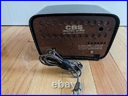 1959 TRAVLER CBS Model 2160 T200 Bakelite Antique Vintage AM Radio Black Yellow