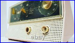 1959 Westinghouse H710T5 Mid Century Atomic Pink AM Vintage Radio Excellent
