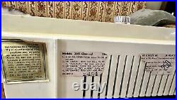 1960's Silvertone Tube Clock Radio 3042 White Restored Working See Video Demo