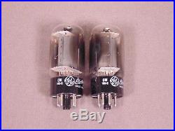 2 6L6GC GENERAL ELECTRIC Hi Fi Radio & Guitar Amplifier Vintage Vacuum Tubes CW