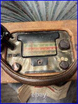 40's Lear Learadio Vintage Pilot's Beacon/ 3 Band Tube Radio. Vintage Aviation