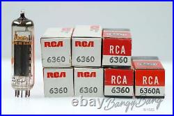 7 Vintage RCA 6360A Noval Double Beam Power Radio/TV Audio Vacuum Tube Valve