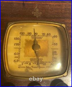 ANTIQUE VINTAGE 1930s EMERSON / INGRAHAM WOOD TABLE RADIO model BF204