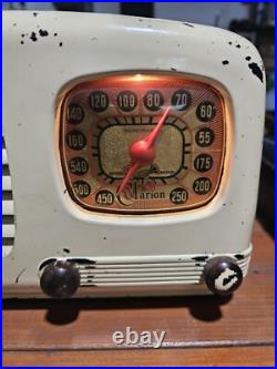 ANTIQUE Vintage RARE CLARION MODEL C100 TUBE RADIO WORKING ANTIQUE Vintage RARE CLARION MODEL C100 TUBE RADIO WORKING