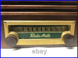 ANTIQUE Vintage RARE RADIO-MATIC MODEL YRB-12-4 TUBE RADIO WORKS ANTIQUE Vintage RARE RADIO-MATIC MODEL YRB-12-4 TUBE RADIO WORKS