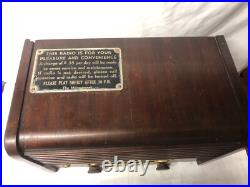 ANTIQUE Vintage RARE RADIO-MATIC MODEL YRB-12-4 TUBE RADIO WORKS ANTIQUE Vintage RARE RADIO-MATIC MODEL YRB-12-4 TUBE RADIO WORKS