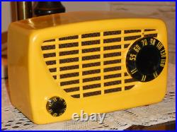 ARVIN MID CENTURY 1950's TUBE MIDGET TWO TONE COLOR RADIO 540T RESTORED! WORKS ARVIN MID CENTURY 1950's TUBE MIDGET TWO TONE COLOR RADIO 540T RESTORED! WORKS