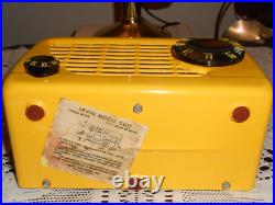 ARVIN MID CENTURY 1950's TUBE MIDGET TWO TONE COLOR RADIO 540T RESTORED! WORKS ARVIN MID CENTURY 1950's TUBE MIDGET TWO TONE COLOR RADIO 540T RESTORED! WORKS