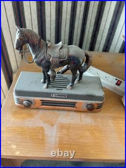 Abbotwares Standing Horse and Saddle Radio Bronze & Copper Vintage 1940's Z477 Abbotwares Standing Horse and Saddle Radio Bronze & Copper Vintage 1940's Z477