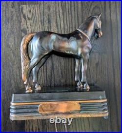 Abbotwares Standing Horse and Saddle Radio Bronze & Copper Vintage 1940's Z477