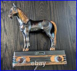 Abbotwares Standing Horse and Saddle Radio Bronze & Copper Vintage 1940's Z477