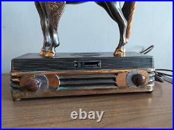 Abbotwares Standing Horse and Saddle Radio Bronze & Copper Vintage 1940's Z477