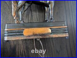 Abbotwares Standing Horse and Saddle Radio Bronze & Copper Vintage 1940's Z477