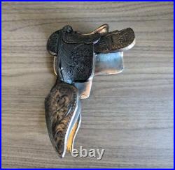 Abbotwares Standing Horse and Saddle Radio Bronze & Copper Vintage 1940's Z477