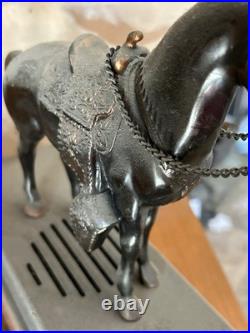 Abbotwares Standing Horse and Saddle Radio Bronze & Copper Vintage 1940's Z477 Abbotwares Standing Horse and Saddle Radio Bronze & Copper Vintage 1940's Z477