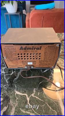 Admiral AL20A (Gray) Rare Color Vintage Tube Radio (USA)