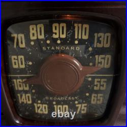 Admiral Tube Radio 5K12-N AM Vintage Bakelite MCM Mid Century Modern Working