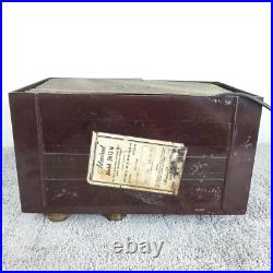 Admiral Tube Radio 5K12-N AM Vintage Bakelite MCM Mid Century Modern Working