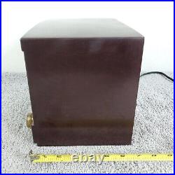 Admiral Tube Radio Model 5X12-N AM Vintage Mid Century Modern Brown Working