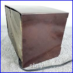 Admiral Tube Radio Model 5X12-N AM Vintage Mid Century Modern Brown Working