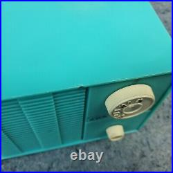 Admiral Tube Radio Model Y-2998 AM Blue 1960's Vintage MCM Plastic Cabinet