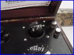 Aeriotron Type WD 11 Tube Radio Apparatus receiver 1922 Vintage Westinghouse