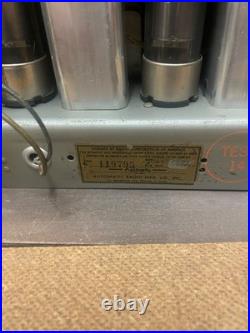 American Radio Co Vintage Model 613X Sleek Design Wood Radio With Compass Dial