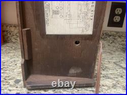 American Radio Co Vintage Model 613X Sleek Design Wood Radio With Compass Dial