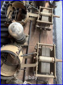Antique 1923 homemade tube radio receiver & Speaker