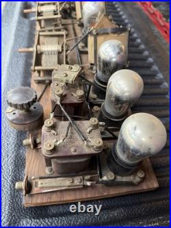 Antique 1923 homemade tube radio receiver & Speaker