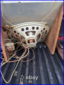 Antique 1923 homemade tube radio receiver & Speaker