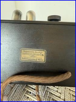 Antique 1924 RCA RADIOLA III AR-805 Type RI Tube Radio with Tubes UNTESTED