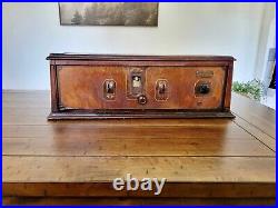 Antique 1927 Metrodyne Single Dial Seven Tube Radio Metro Electric Co