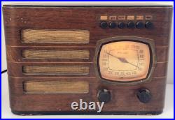 Antique 1930's Wood PHILCO 39-7 Original Tube Radio Art Deco Vintage UNTESTED