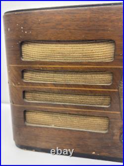 Antique 1930's Wood PHILCO 39-7 Original Tube Radio Art Deco Vintage UNTESTED