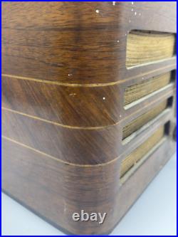 Antique 1930's Wood PHILCO 39-7 Original Tube Radio Art Deco Vintage UNTESTED