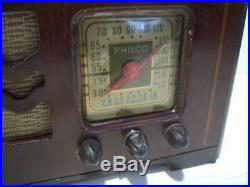 Antique 1939/40 PHILCO Model 40-115 6 Tube BC/PB Vtg RADIO