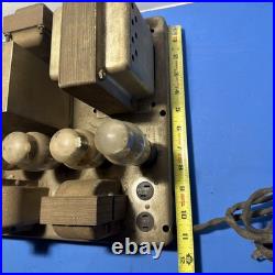 Antique Airline Tube Radio Chassis Vintage Vacuum Tube Amp Parts. Read. Photo