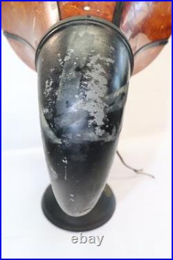 Antique Burns Pyralin Horn Speaker Amber Marbled Radio Tested 1920s