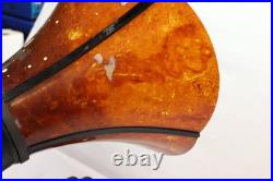 Antique Burns Pyralin Horn Speaker Amber Marbled Radio Tested 1920s