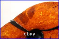 Antique Burns Pyralin Horn Speaker Amber Marbled Radio Tested 1920s
