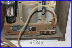Antique Crosley 5v2 Tombstone Tube Vintage Radio
