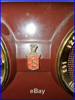 Antique Crosley dashboard vintage bakelite Clock/tube Radio