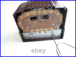 Antique Dewald 548/549 Tube Radio Bakelite Maroon Brown