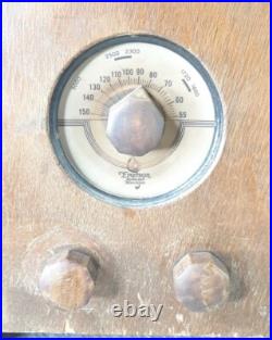 Antique Emerson 36 Radio Wood Tube Tombstone Radio 1930s Vintage Original Works