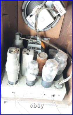 Antique Emerson 36 Radio Wood Tube Tombstone Radio 1930s Vintage Original Works